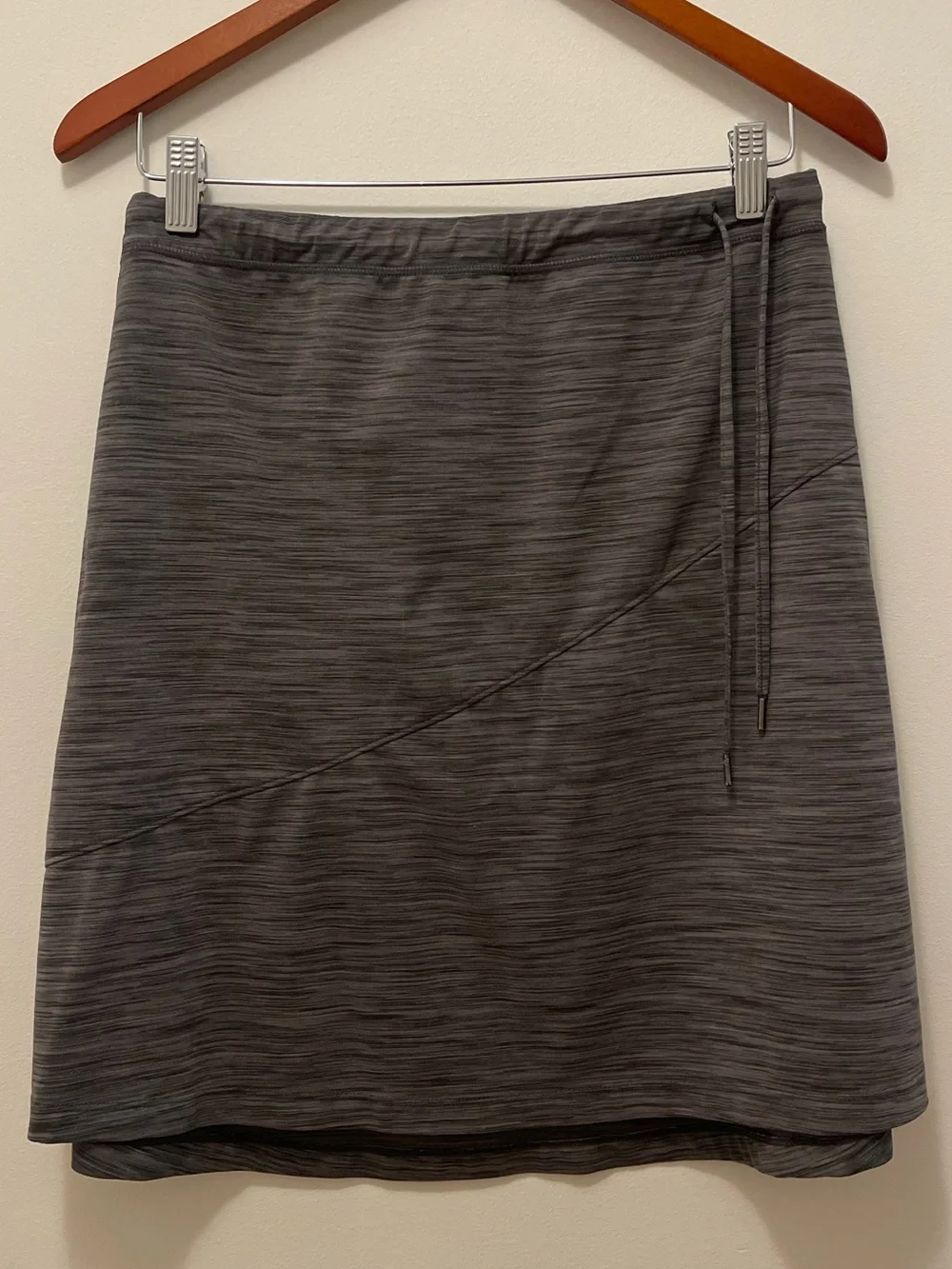 Kyodan Gray Heather A-Line Knit Skirt - Picture 1 of 6